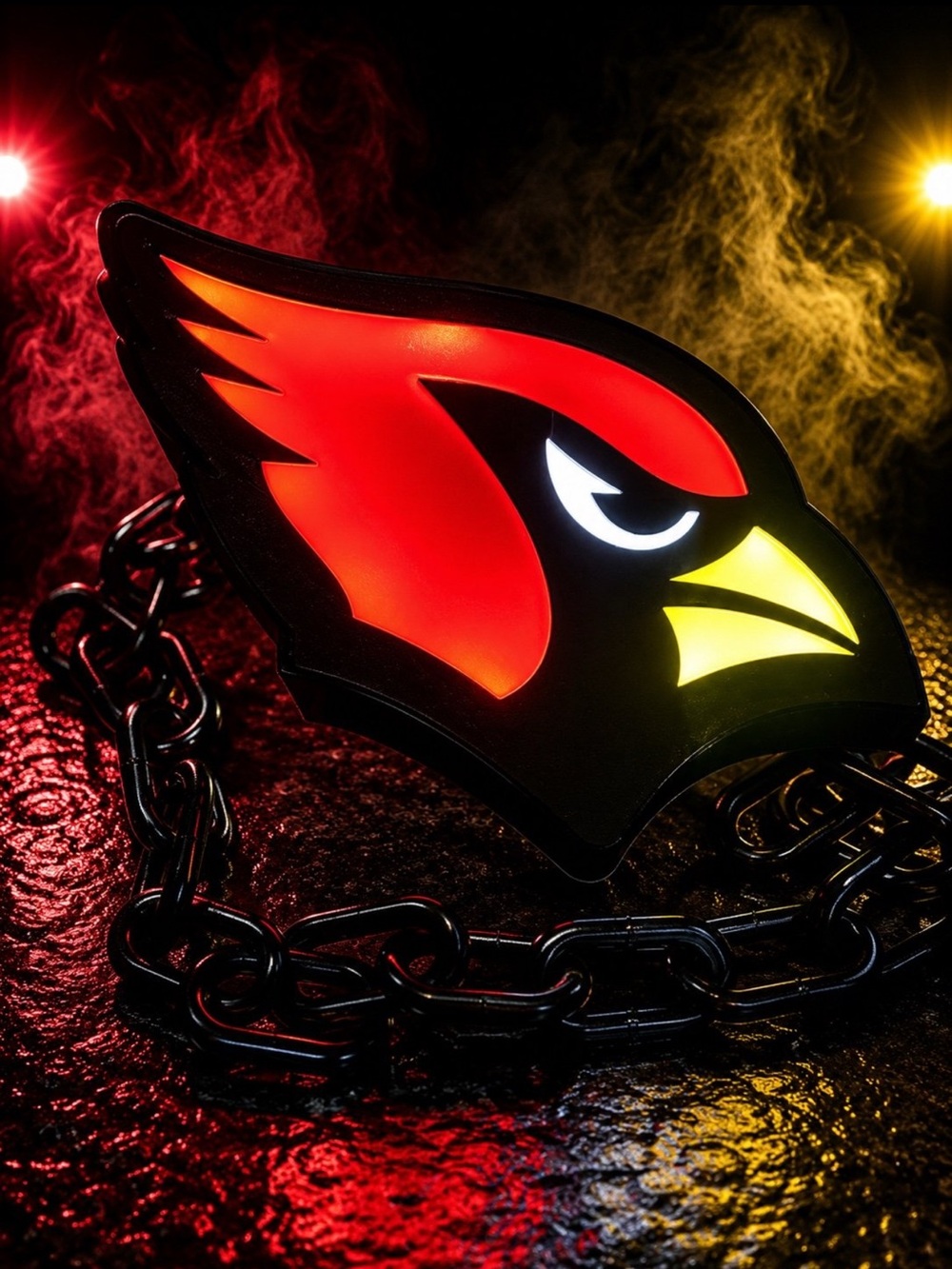 Arizona Cardinals Light Up Fan Chain Necklace